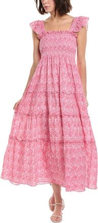Sail to Sable Sail To Sable Flutter Smocked Midi Dress