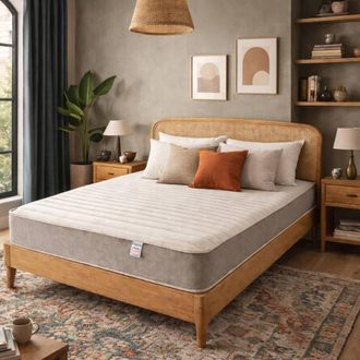 Aspire Home Accents Pocket+ Hybrid Memory Foam 1000 Pocket Mattress Medium Comfort 23cm in White | Size: Small Single