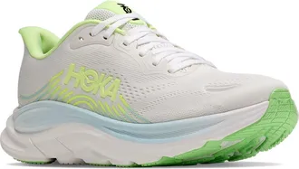 Hoka One One Clifton 11 Running Shoe in Frost/neon Yuzu at Nordstrom, Size 10.5