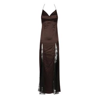 Staud Trinity Slip Dress - female - STAUD - Party Dresses - Brown - S - Dresses