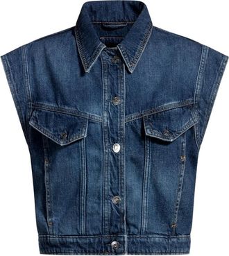 HUGO BOSS C Denim Vest 1.0 - Dames - Spijkerjassen - Blauw - L - Denim - Jassen