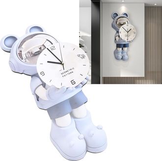 Infinite [reloj De Pared] Reloj De Pared De Astronauta Sin Marca, Silencioso, Moderno, Minimalista, De Aluminio, 30 X 60 Cm, Con Montaje Sin Residuos, Para Sal