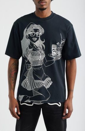 Icecream Order Up Cotton Jersey Graphic T-Shirt in Black at Nordstrom, Size Xx-Large