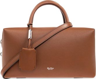 Max Mara Tassen, Dames, Bruin, ONE Size, Leer, Handtas Holdallm