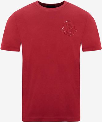 Moncler Kurzarm-T-Shirt mit 3D-Logo-Applikation