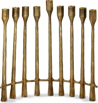 Tag Curved Antique Brass Gold Menorah Candle Holder for Tapers at Nordstrom