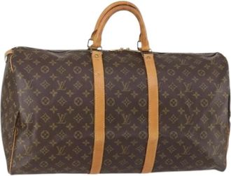 Louis Vuitton Pre-owned Weekend Bags, female, Brown, Size: ONE SIZE Pre-owned Canvas Weekend Bag