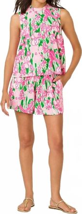 Lilly Pulitzer Bal Harbour Stretch Short In Putting Green Hannah Engineered