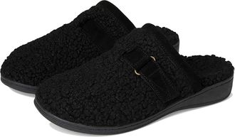 Vionic Izzy Mule Slippers Womens Slippers Black : 11 M, Shearling