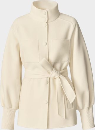 Mackage Shania Belted Double-Face Wool Jacket