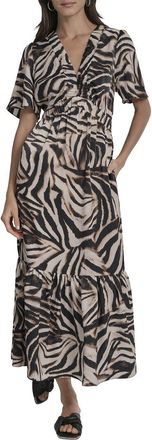 DKNY V-Neck Maxi Dress