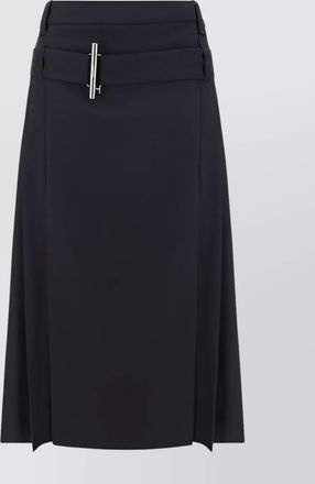 Alexander McQueen wool pleated skirt