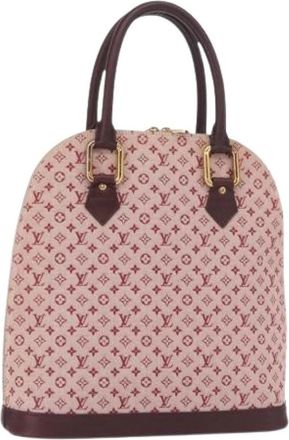 Louis Vuitton Pre-owned Canvas Handbag - Dames - Vintage Handtas - Rood - ONE Size - Vintage