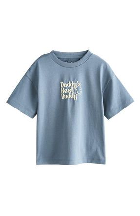 Next Kids Daddys Best Buddy Cotton Graphic T-Shirt in Blue at Nordstrom, Size 1.5-2Y