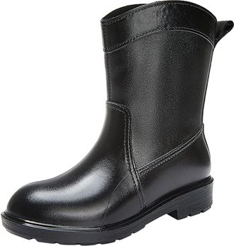 Generic Wellington Boots for Women UK Non Slip Lightweight Waterproof Ladies Wide Calf Wellies Outdoor Summer Festival Rain Shoes Slip On Garden Shoes