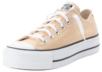 Converse Sneaker CONVERSE CHUCK TAYLOR ALL STAR LIFT PLATFORM, Damen, Gr. 37,5, weiss (coastal dune, wei&szlig;, schwarz), Textil, Schuhe Sneaker