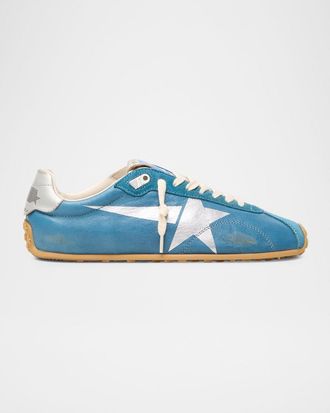Golden Goose Marathon Speed Leather Low-Top Sneakers