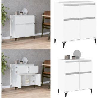 vidaXL Credenza Bianca 60x35x70 cm in Legno Multistrato - Credenza bianca - Credenza da cucina
