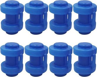 OEM Tapas Protectoras Para Postes De Trampol&iacute;n - Tapas De Seguridad Para Postes - Protecci&oacute;n Contra Bordes Afilados - 8 Piezas, Color Azul