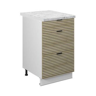 Vicco Muebles De Cocina Fame-line, Panel De Roble, 50 Cm, Et M&aacute;rmol