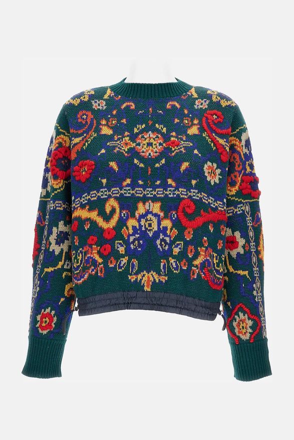 Pullover Floreale Jacquard