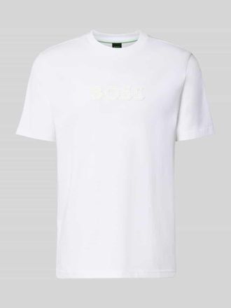 HUGO BOSS Regular Fit T-Shirt aus reiner Baumwolle Modell TS_TERRACE in Weiss, Gr&ouml;&szlig;e XXXL
