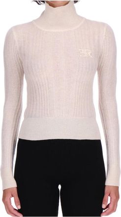 Ermanno Scervino Turtleneck Trui - Dames - Coltruien - Beige - M - Truien & Vesten