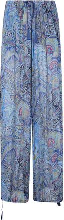Etro WomenS Wide Trousers With Tassels