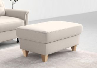 Sit&more Stauraumhocker »Farö« mit Stauraum und Federkern und naturfarbenen Füssen