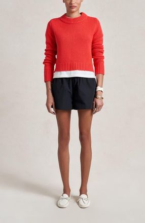 La Ligne Solid Mini Marin Sweater in Coral at Nordstrom, Size X-Large