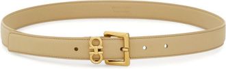 Ferragamo Double Gancini belt - women - CALFSKIN - 100 - Neutrals
