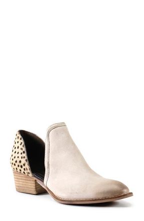 Diba Shy Town Bootie in Stone/Spot /Calf Hair at Nordstrom, Size 8.5