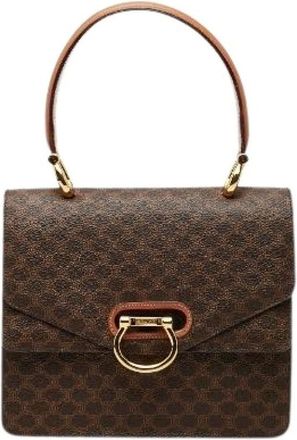 Celine Pre-owned Handbags, female, Brown, Size: ONE SIZE Pre-owned Vintage Plastic Handbag