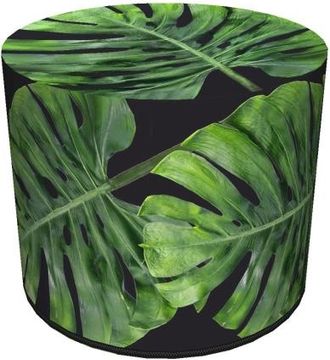 OEM Puf Impermeable De Tela Cordura Para El Hogar Y El Jard&iacute;n - Estampado Noche De Gal&aacute;pagos, Elegante, C&oacute;modo, Estable, Con Cremallera, 40 Cm, Bertoni