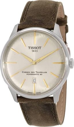 Tissot Chemin Des Tourelles Automatic Ivory Dial Mens Watch T1394071626100