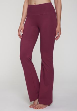 Active By Lascana Jazzpants LASCANA ACTIVE, Damen, Gr. 36/38, N-Gr, lila (beere), Single Jersey, Obermaterial: 95% Baumwolle, 5% Elasthan, unifarben, Basic, lang, Hosen