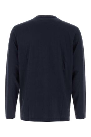 Autry Mens Dark Blue Cotton T-Shirt A6jb Exterior