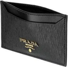 Prada Womens Black Calfskin Wallet