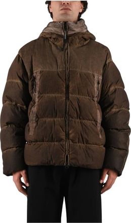 C.P. Company Giacca imbottita con cappuccio - - Jackets - Uomo - Marrone - L