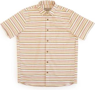 Freeman Mens Short Sleeve Weathervane Shirt In Sunset Stripe