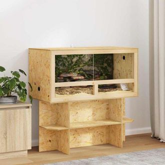 vidaXL vidaXL Terrario Marrone 100 x 50 x 100 cm OSB