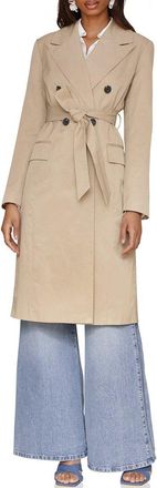 Avec Les Filles Double-Breasted Duster Coat