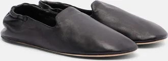 The Row Casa leather slippers