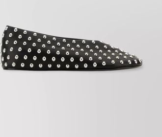 Jil Sander studded leather ballerina shoes