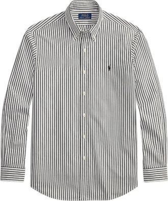 Ralph Lauren Custom Fit gestreept broadcloth overhemd - Heren - Casual Overhemden - Veelkleurig - L - Katoen - Overhemden