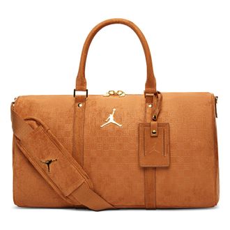 Nike Jordan Suede Monogram Duffel 25L Cognac IQ5742-299