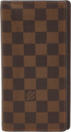 Louis Vuitton Brown Pvc Leather Long Wallet (Bi-Fold) (Pre-Owned)