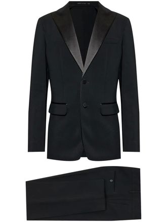 Dsquared2 satin-detail suit - Black
