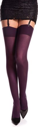 Romartex Stockings 40 Denier Opaque Plain, XL, plum