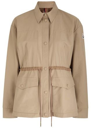Moncler Saulon Cotton-blend Poplin Parka - Beige - 4 (UK 16 / XL)